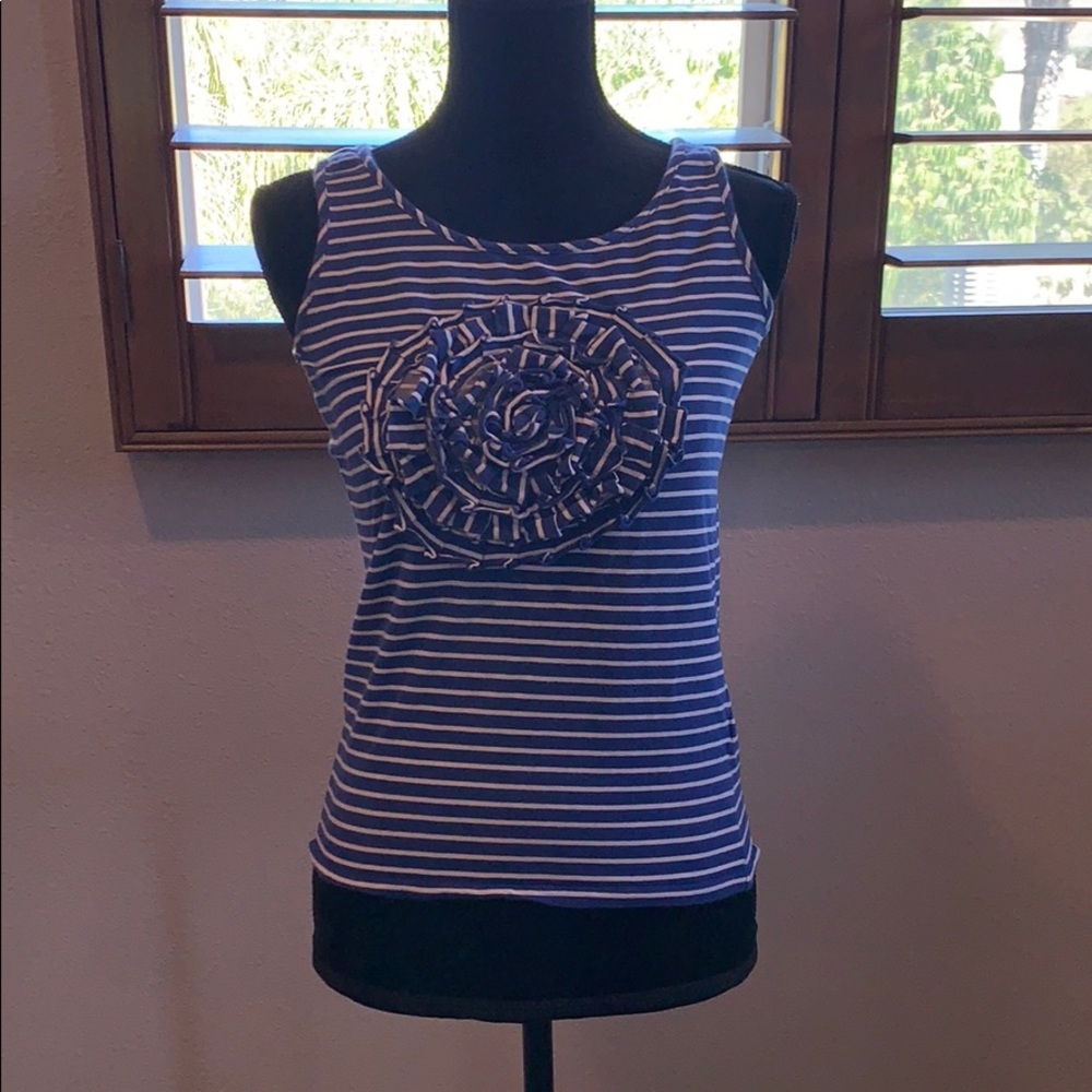 Striped blue Kate Spade girl’s tank top sz XL